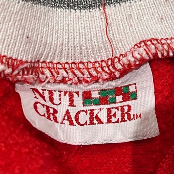 Vintage Nutcracker Christmas 1980s Ugly Xmas Sweater Holiday Sweatshirt - Picture 6 of 6